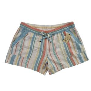 St Johns Bay Multi Color Striped Shorts Size XL NWT